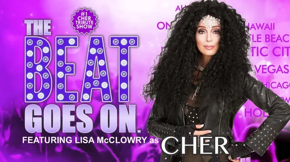 Cher Tribute: The Beat Goes On starring Lisa McClowry - Sat., 4/11, Doors open 6:30 p.m., Show at 7:30 p.m.