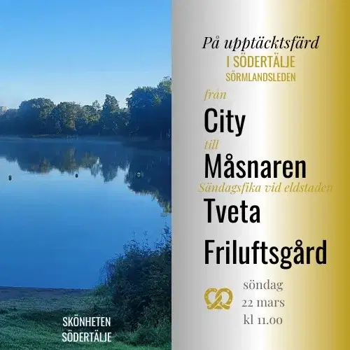 Upptäcksfärd Sörmlandsleden från staden till Tveta Friluftsgård