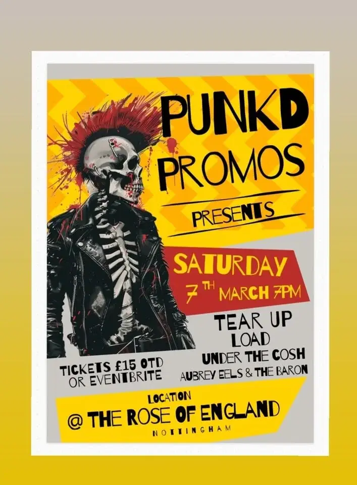 TEAR UP, LOAD, UNDER THE COSH, AUBREY EELS & THE BARON