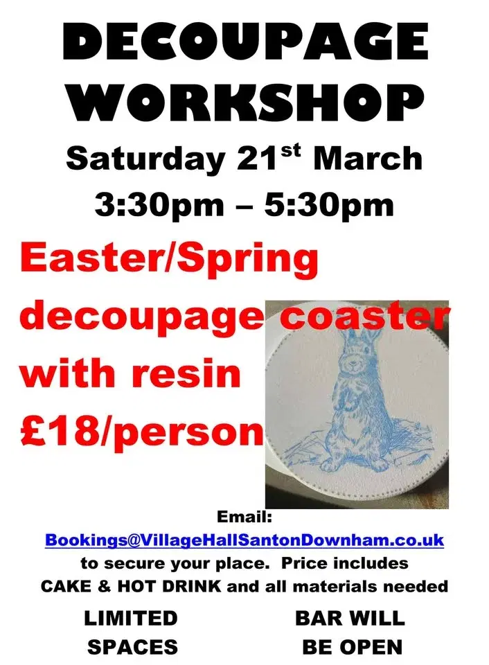 Decoupage Resin Coaster Workshop
