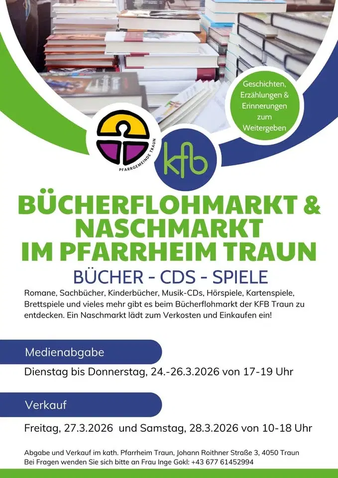Bücherflohmarkt und Naschmarkt