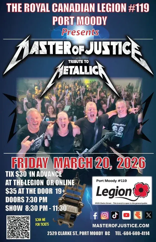 Port Moody Legion Metallica Tribute/Master Of Justice