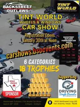 Car Show Fundraiser; Tint World Wheels & Windows