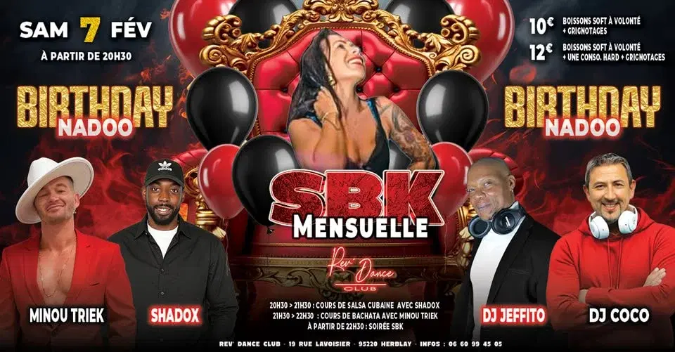 Samedi 07/02/2026 - Mensuelle SBK - Birthday Nadoo