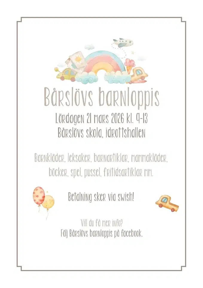 Bårslövs barnloppis