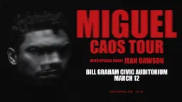 Miguel at Bill Graham Civic Auditorium