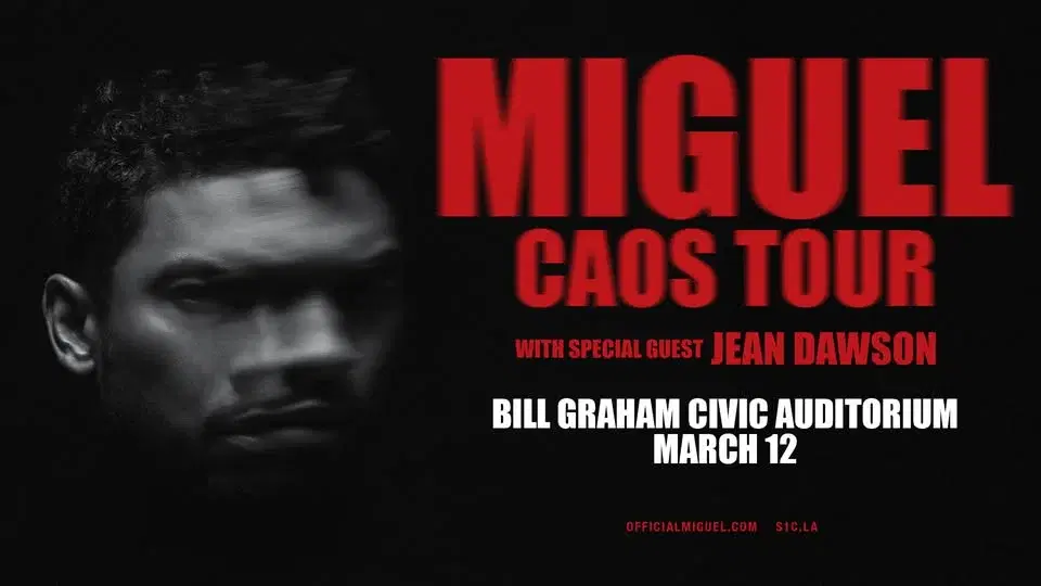 Miguel at Bill Graham Civic Auditorium