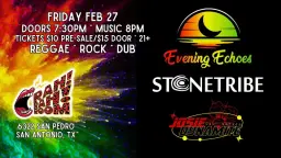 Evening Echoes, Stone Tribe & Josie Dynamite — Live at Rah! Rah! Room