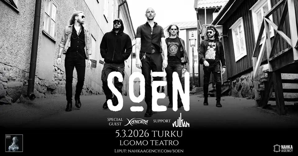 SOEN (SWE) // Logomo Teatro, Turku // to 5.3.2026