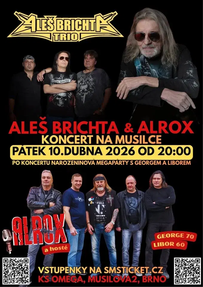 Koncert A. Brichta trio a kapela Alrox s hosty na Musilce.