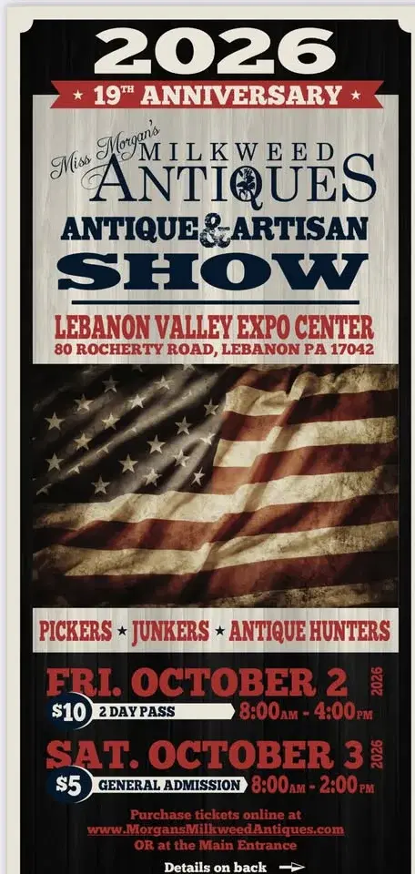Miss Morgan”s Milkweed Antiques 2-Day Antique & Artisan Show
