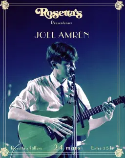 Joel Amrén til Rosetta´s källare 24 mars
