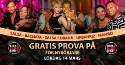 Öppet Hus med nybörjarkurser på Stockholm Salsa Dance 14 mars!