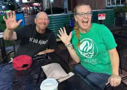 Neil and Shannon at Ploughman Cider Taproom for Gentle Thursday!