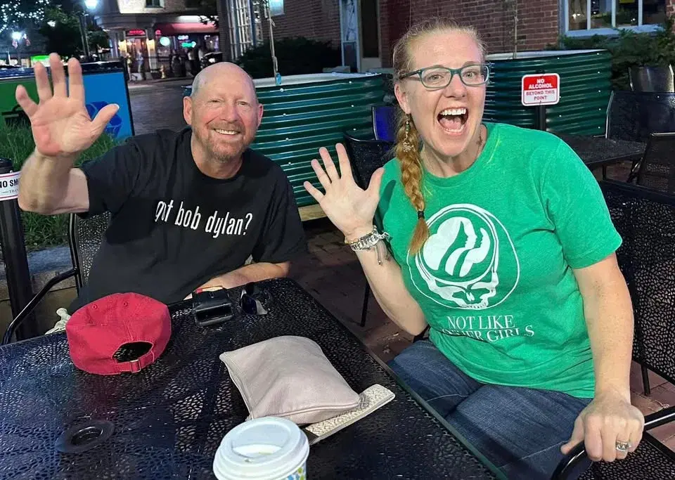 Neil and Shannon at Ploughman Cider Taproom for Gentle Thursday!