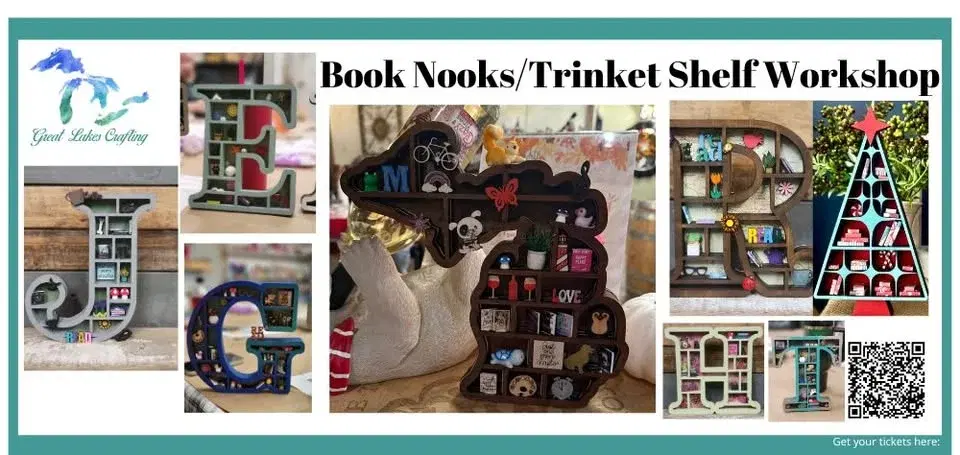 Wyandotte Book Nooks /Trinket Shelf workshop @ Downriver Council for the Arts