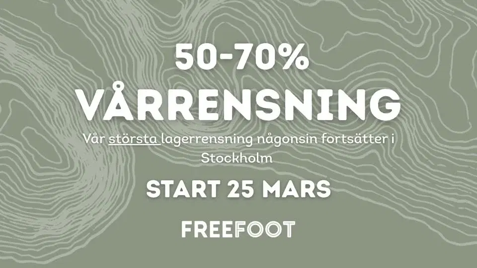 50-70% - STOR VÅRRENSNING FORTSÄTTER STOCKHOLM!