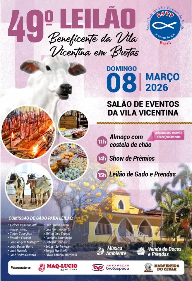 49º Leilão Beneficente da Vila Vicentina!
