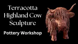 Pottery Highland Cow
