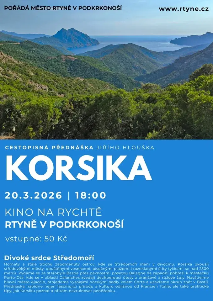 KORSIKA: Cestovatelská přednáška Jiřího Hlouška