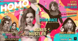 Klubb Homo - Live: Agnes Hustler | Dj: Irma & Cerulian | Dragrace | Tarot