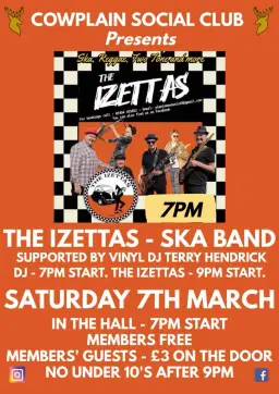 The Izettas with support from Vinyl DJ Terry Hendrick! 👟🕺🏼