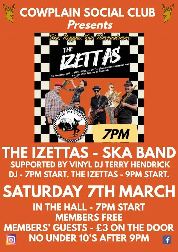 The Izettas with support from Vinyl DJ Terry Hendrick! đđșđŒ