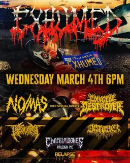 Exhumed / No/Mas / Oxygen Destroyer / Basura / Disrotter