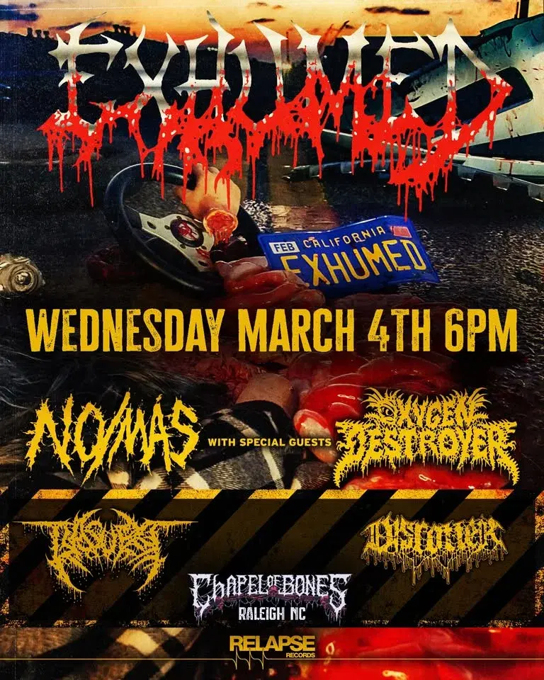 Exhumed / No/Mas / Oxygen Destroyer / Basura / Disrotter