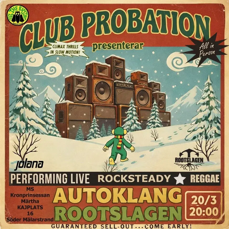 Club probation presenterar Autoklang och Rootslagen på MS Märtha