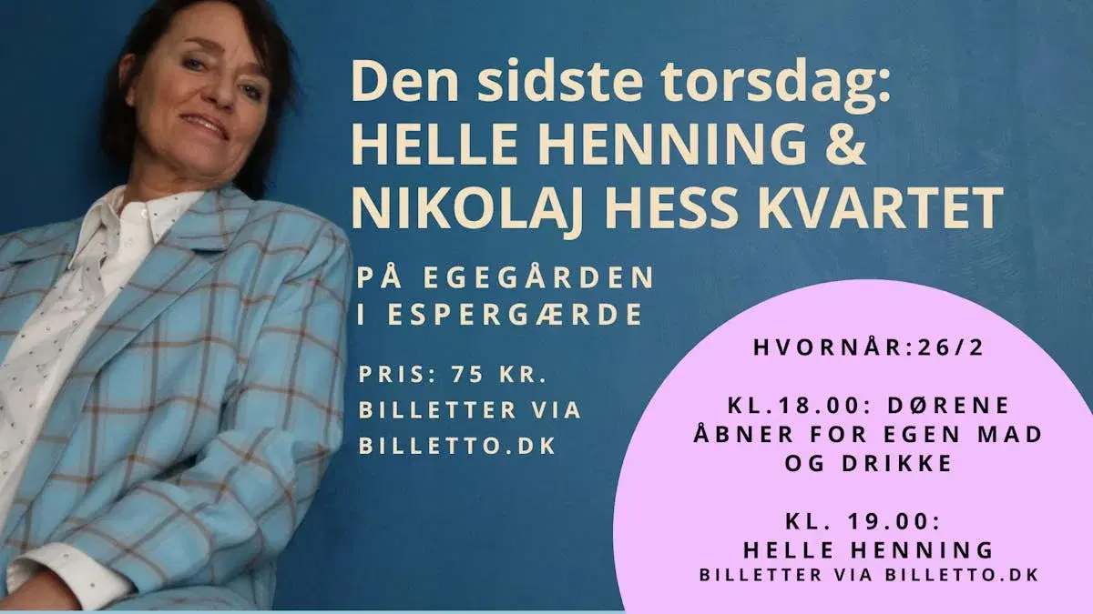 HELLE HENNING & NIKOLAJ HESS KVARTET