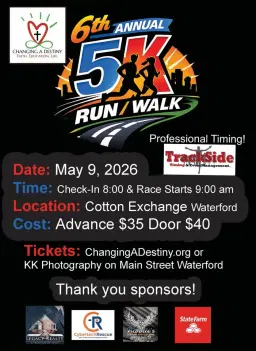 Changing A Destiny 5K Run/Walk ~ May 9, 2026