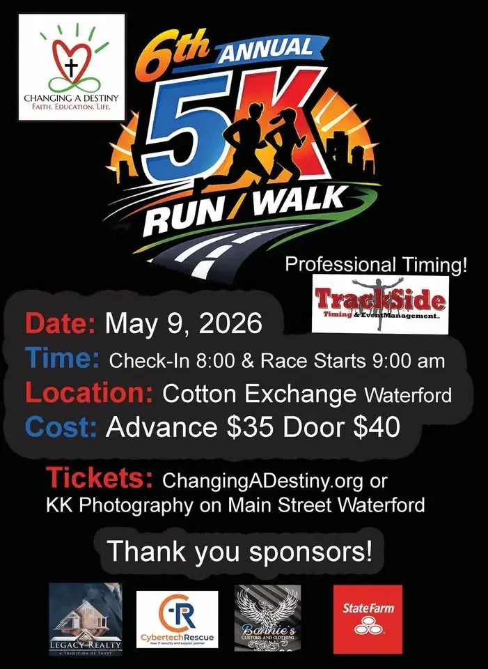 Changing A Destiny 5K Run/Walk ~ May 9, 2026