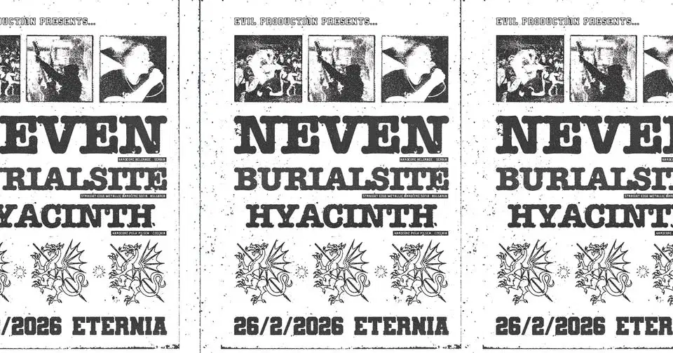 NEVEN (SRB) // BURIALSITE (BG) // HYACINTH (CZ) @PŮDA