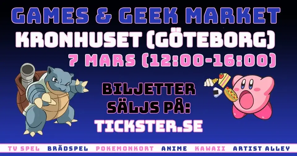 GAMES & GEEK MARKET GÖTEBORG