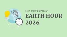 25-27 mars uppmärksammar vi Earth Hour