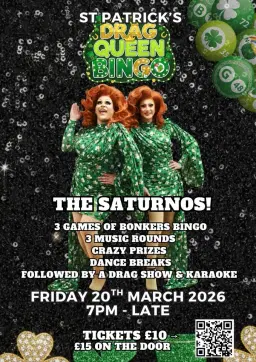 St Paddyâs Drag Bingo, Show & Karaoke Party