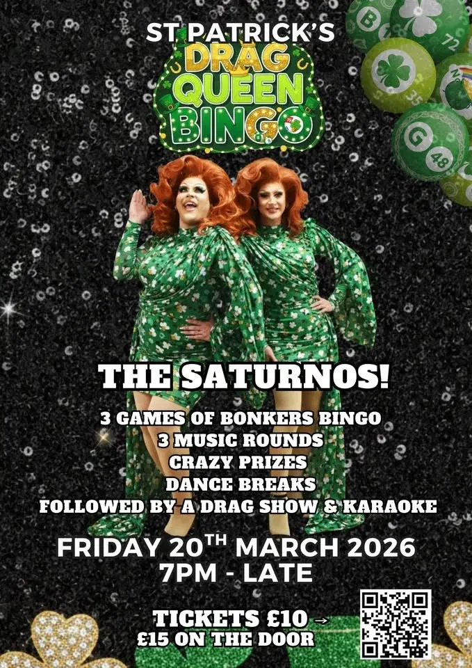 St Paddy’s Drag Bingo, Show & Karaoke Party
