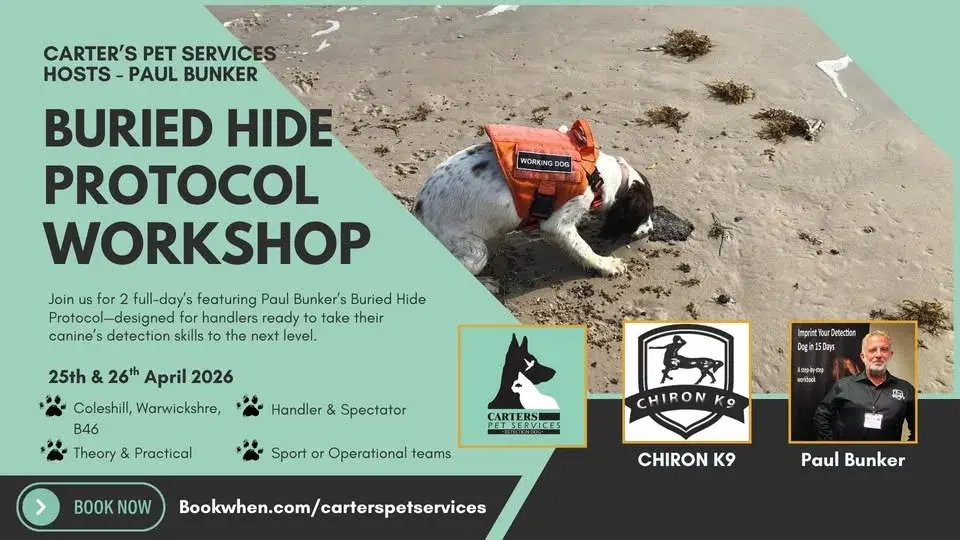 Paul Bunker, Chiron K9 - Buried Hide protocol workshop