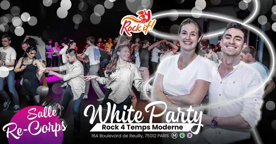 Soirée Danse Rock 4 temps Moderne à Re-Corps " White Party"