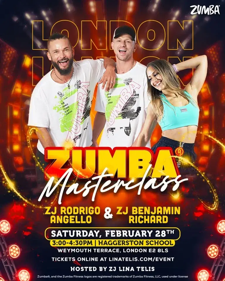 Benjamin + Rodrigo in LONDON - Zumba® Masterclass - OPEN TO ALL
