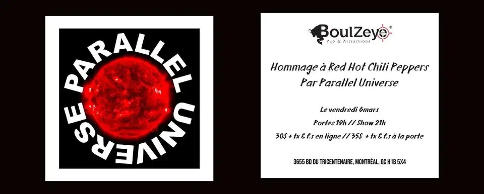 Hommage à RED HOT CHILI PEPPERS - Par Parallel Universe