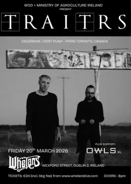 TRAITRS live in Whelans, Dublin