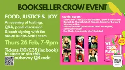 FOOD, JUSTICE & JOY: A tasting event with Made in Hackney